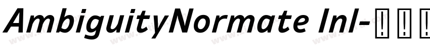 AmbiguityNormate Inl字体转换